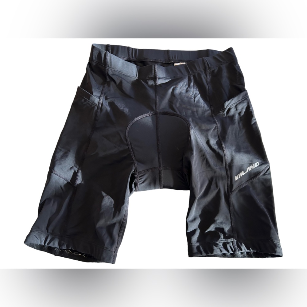 VALANO Padded cycling biking athletic shorts reflective on sides size Large NWT